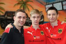 von links: Tom Janetzki, Andre Michow und Dominic Buchmann